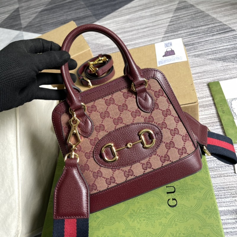 High Quality Gucci Replica Horsebit 1955 677212 Top Handle Bag